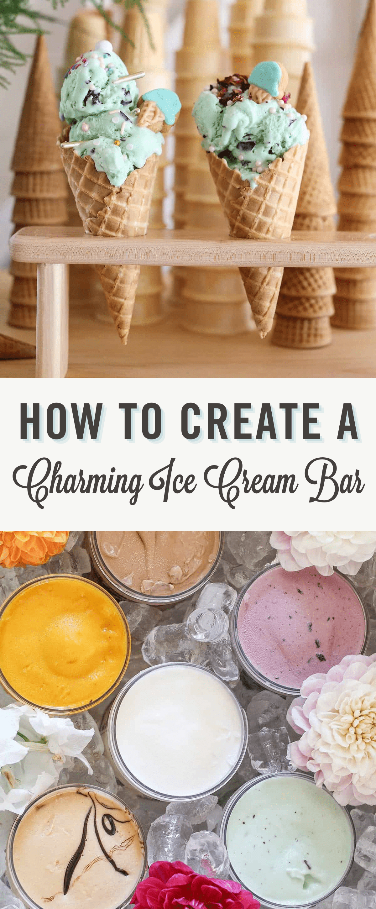 Outdoor Ice Cream Bar - Party at Home 