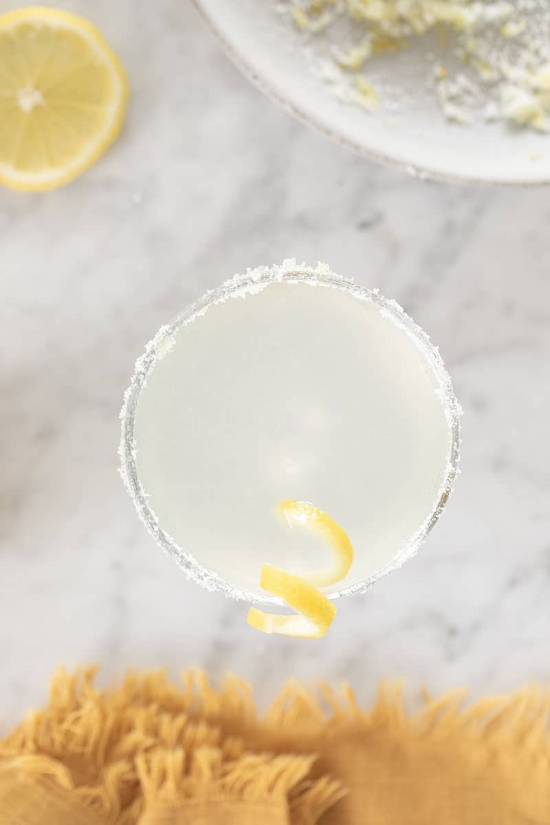 Lemon Drop Martini 🍋🍸 Rim coupe glass with lemon + sugar Add to sha, simple syrup recipe