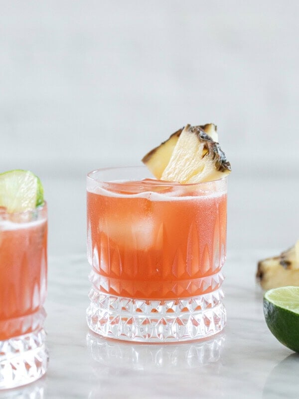 cocktail with Campari and pineapple juice