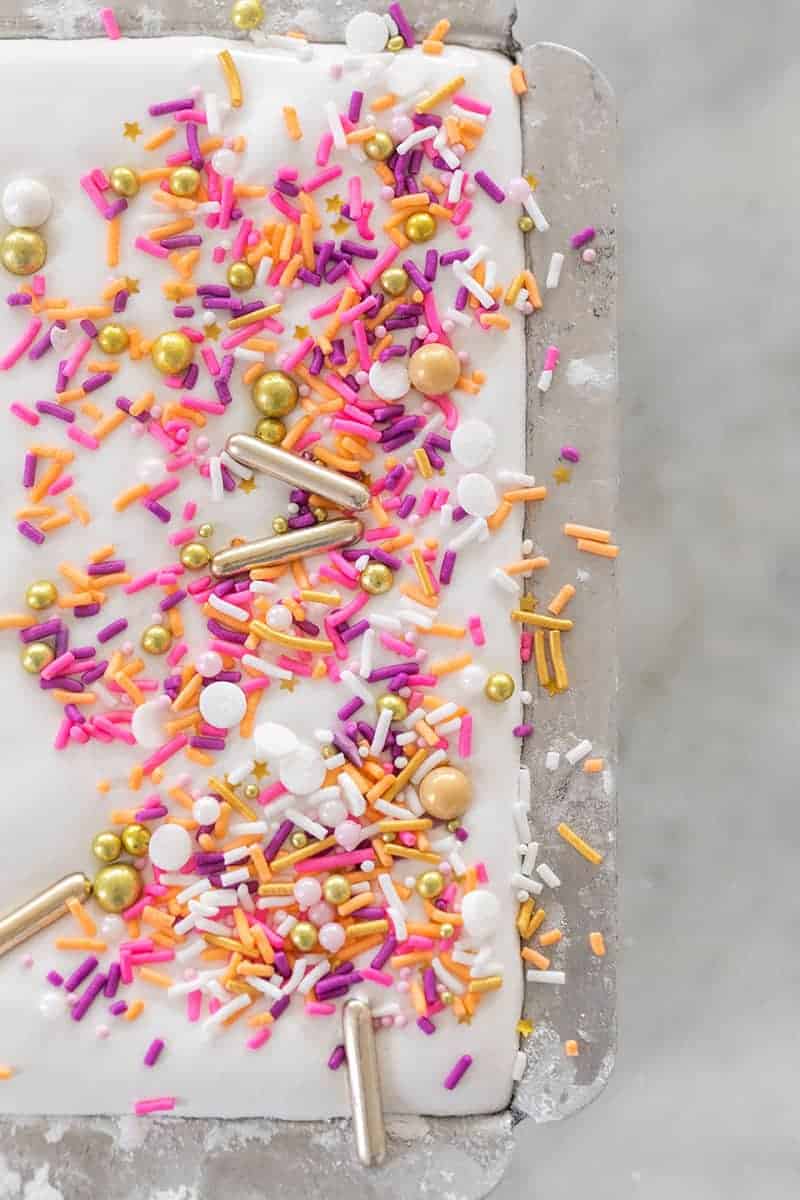 Marshmallow recipe with sprinkles