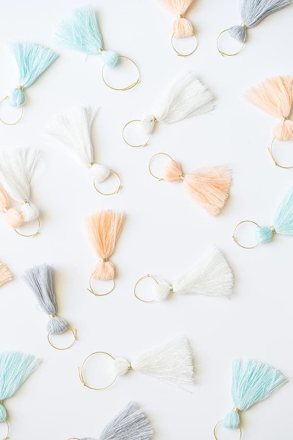 Colorful tassels for a graduation party ideas