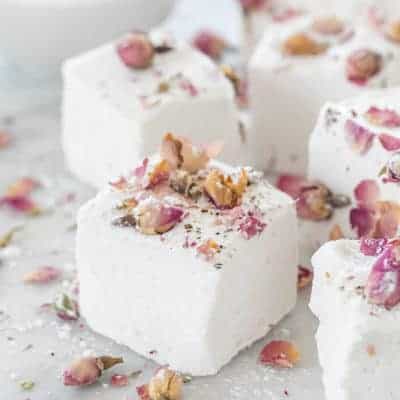 Rose Flavored Homemade Marshmallows