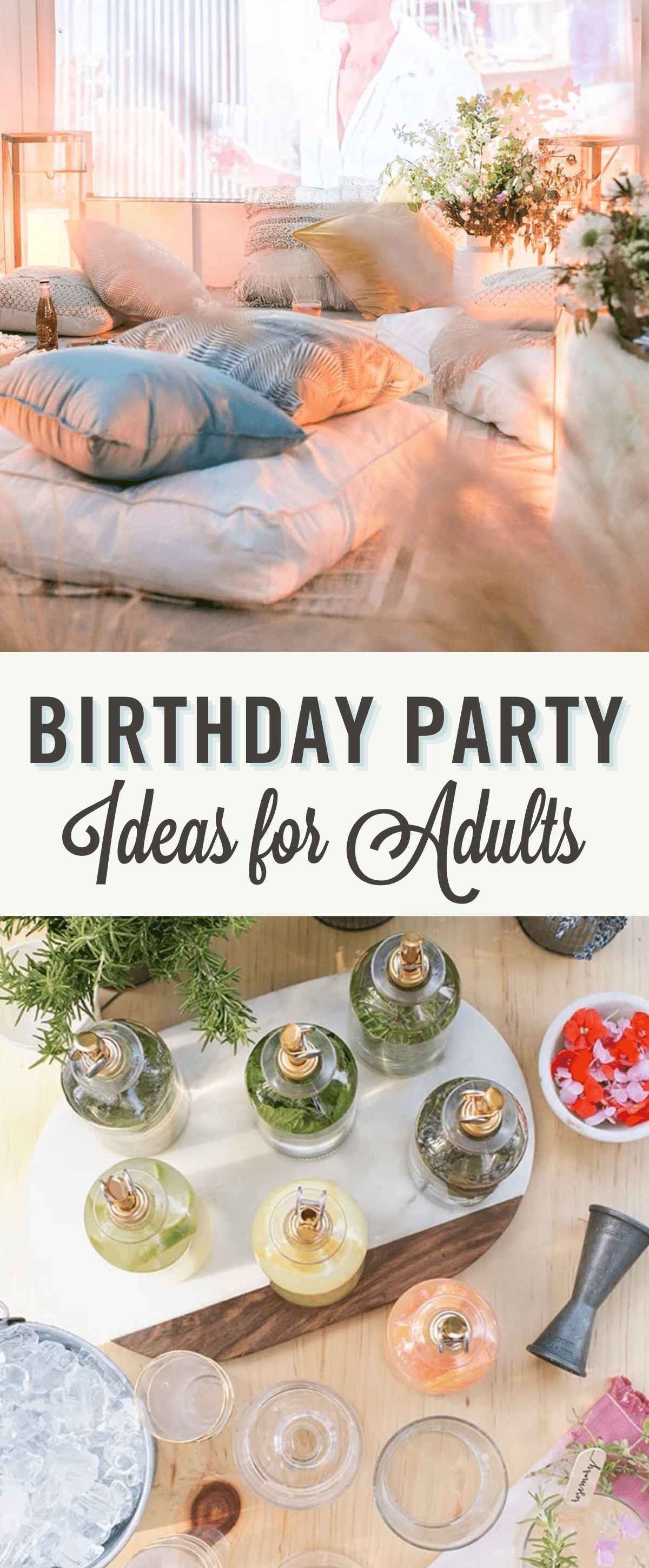 Adult birthday shop party ideas