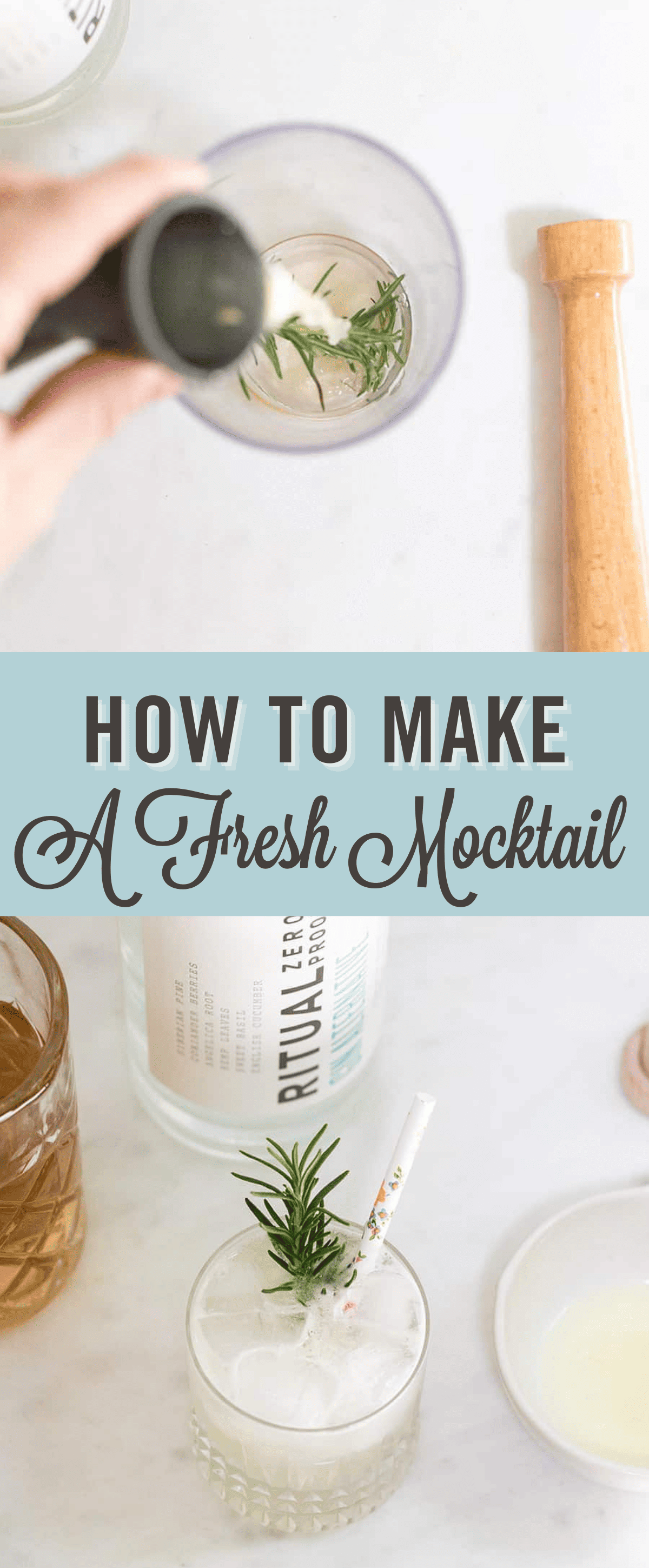 How to make a mocktail. 