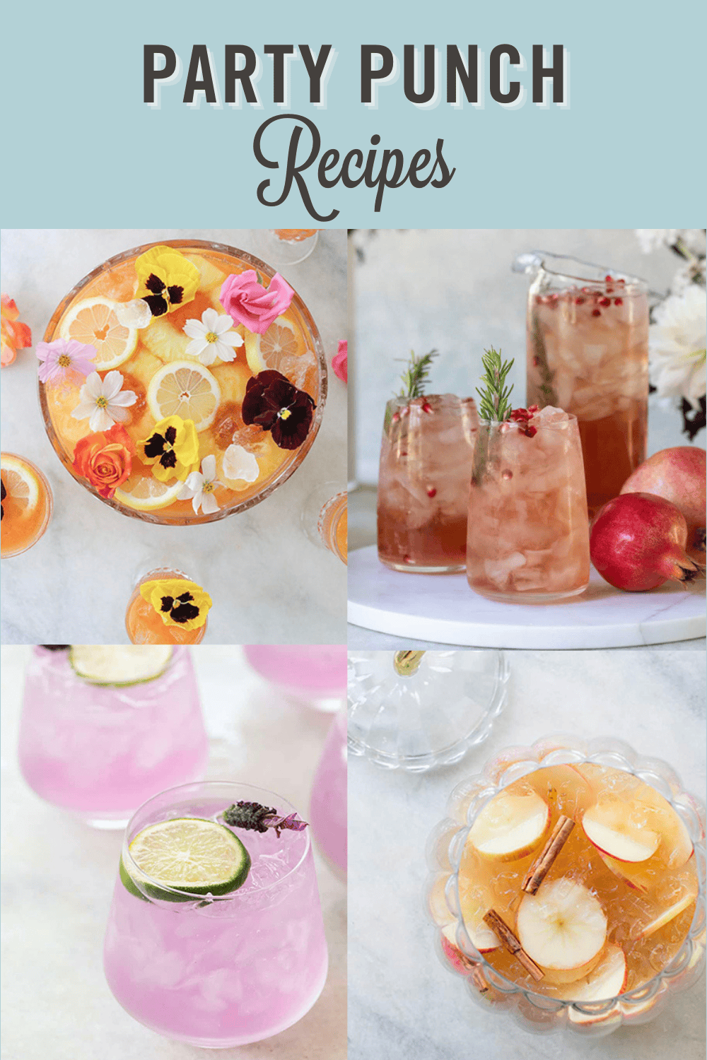 Party punch recipes. 