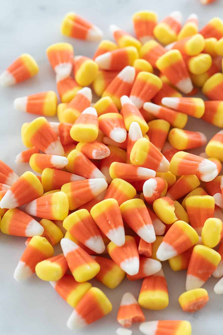 candy corns on table 