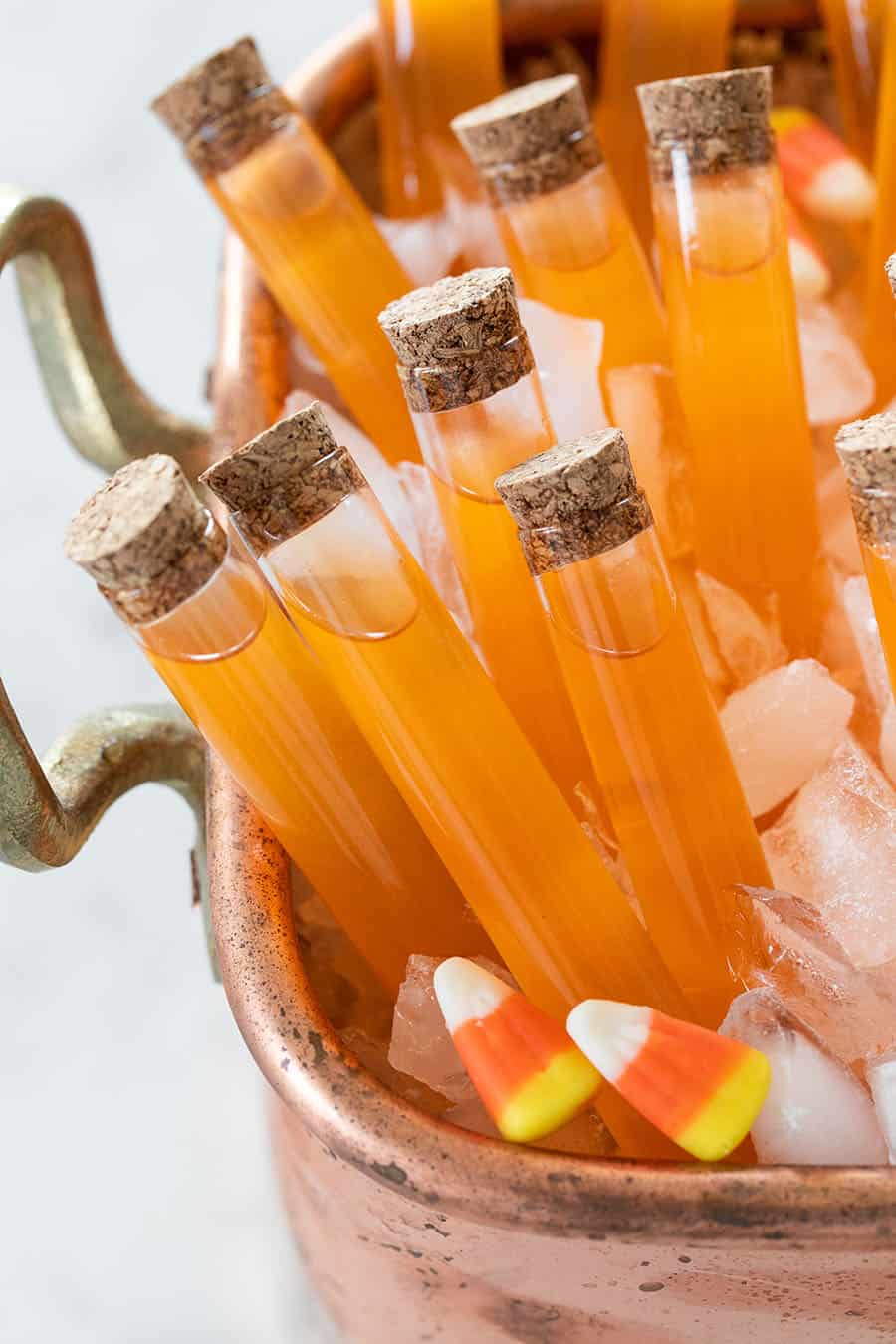 Halloween candy corn shots.