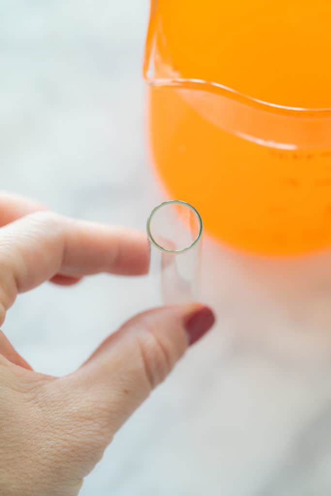 Small test tube for Candy Corn shots.