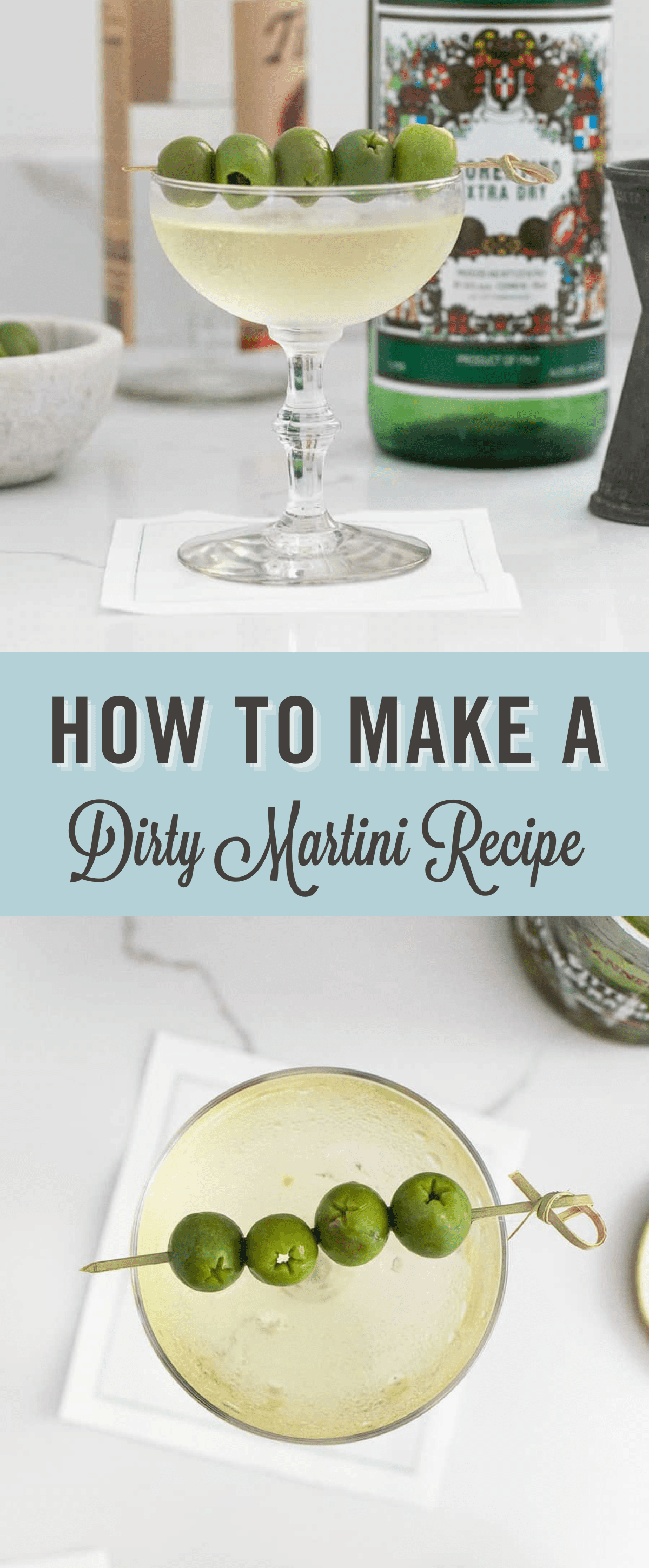 How to Make a Dirty Martini - Cooking with Cocktail Rings