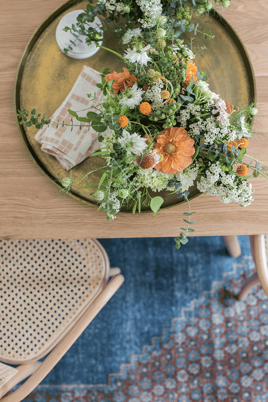 Flowers on a table for Hygge