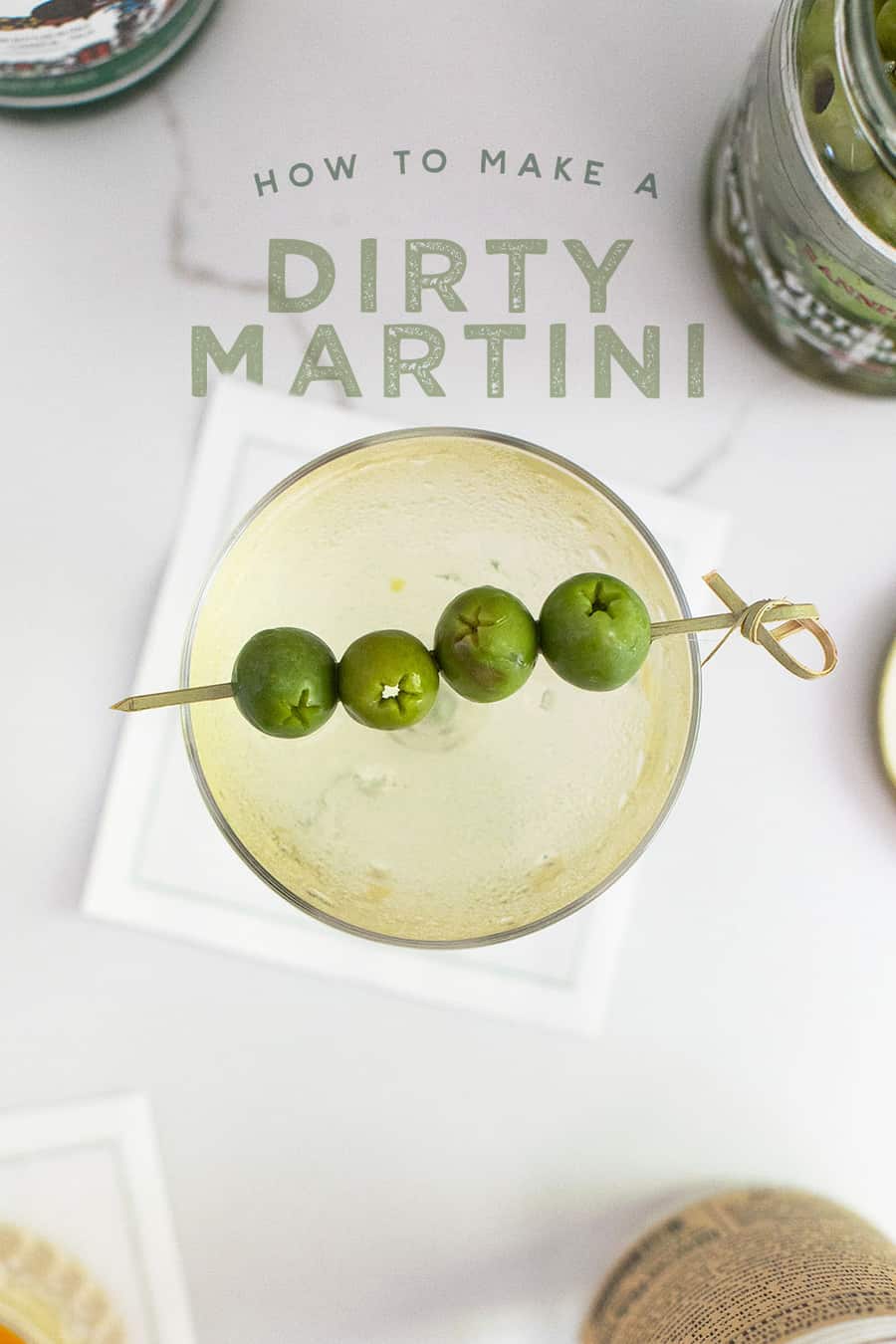 The Perfect Dirty Martini Mocktail - Entirely Elizabeth