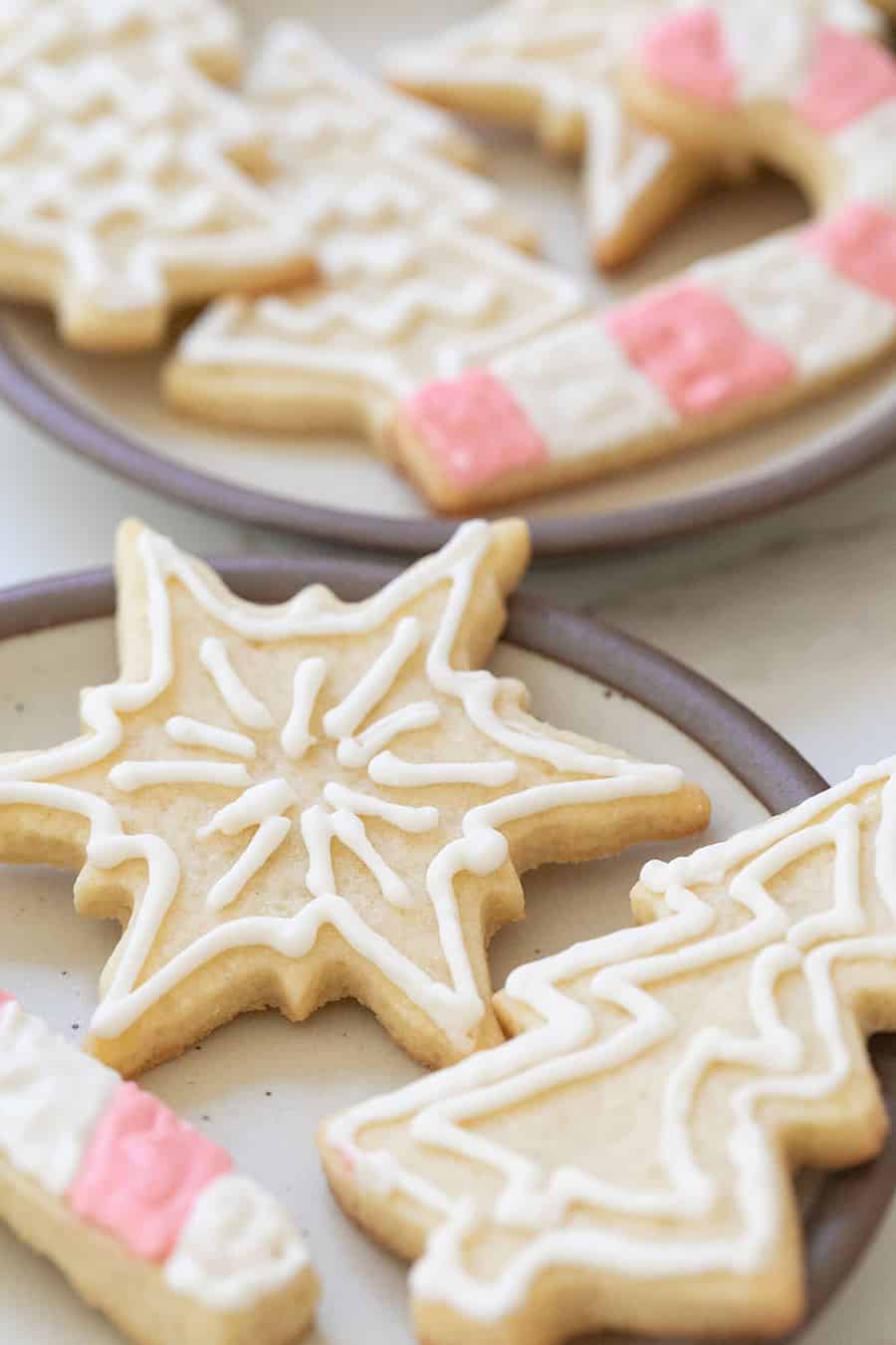 Sugar-free cookie with icing.