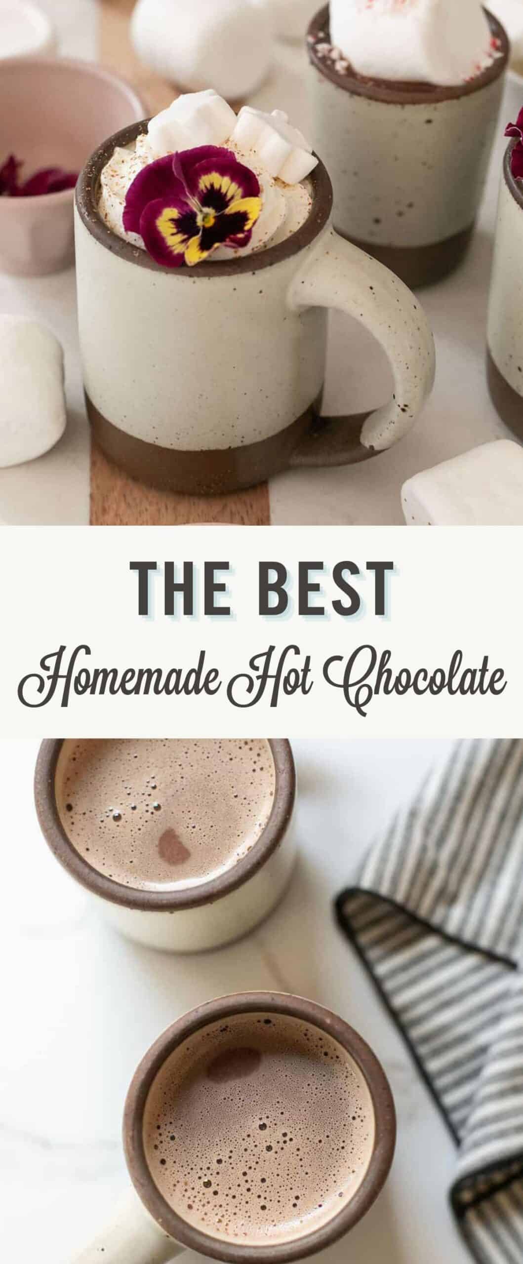 Homemade hot chocolate recipe.