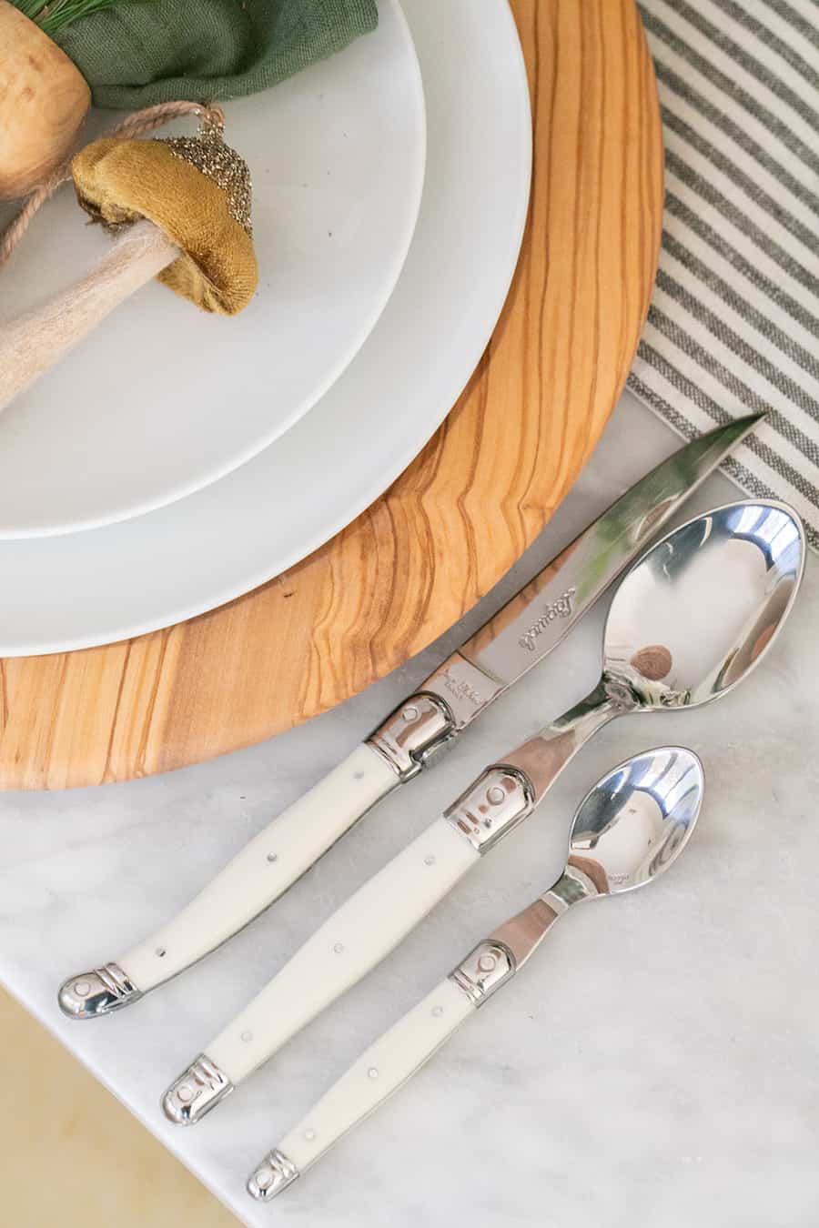 Jean Dubost Laguiole Flatware Set from Williams Sonoma 