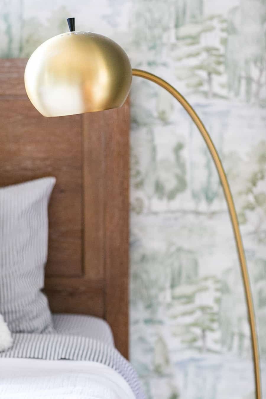 Brass lamp from Pottery Barn Teen