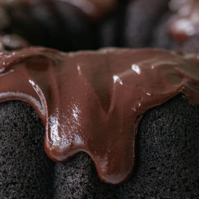 chocolate bundt cake with ganache