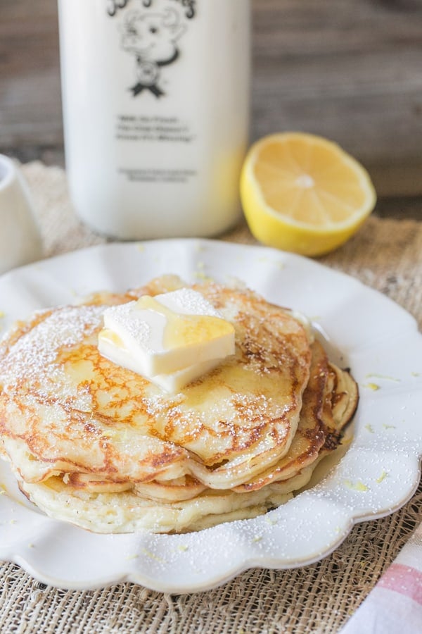 Lemon ricotta pancakes for Easter - easter dinner menu