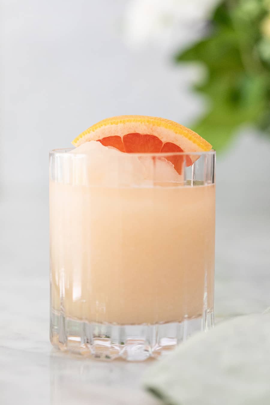 Frozen Paloma Cocktail in a glass 