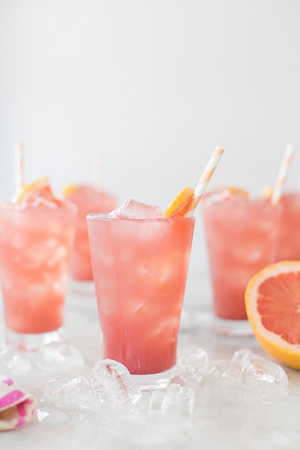 Pink grapefruit cocktail 