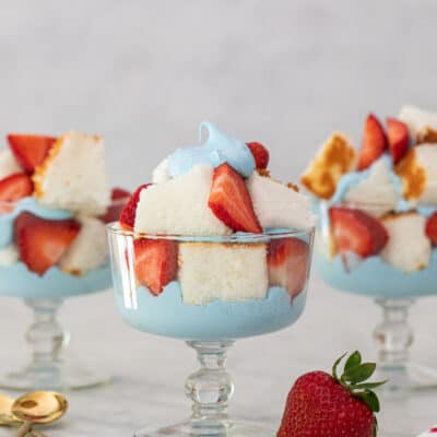 Strawberry Angel Food Cake Trifle