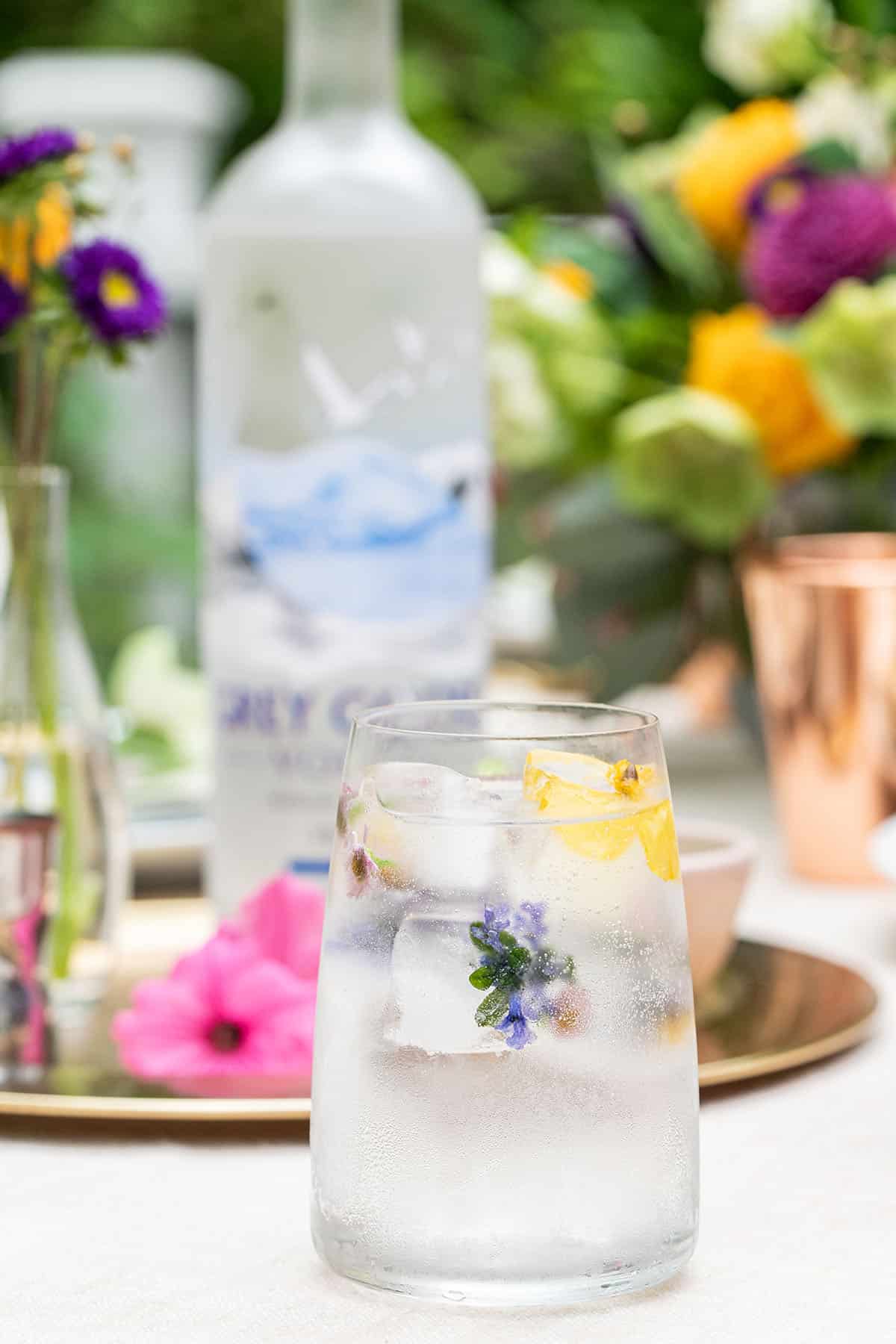 summer cocktails with vodka soda