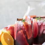 fall sangria with apple cider