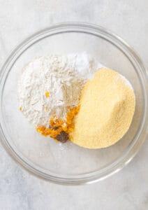 cornmeal and flour
