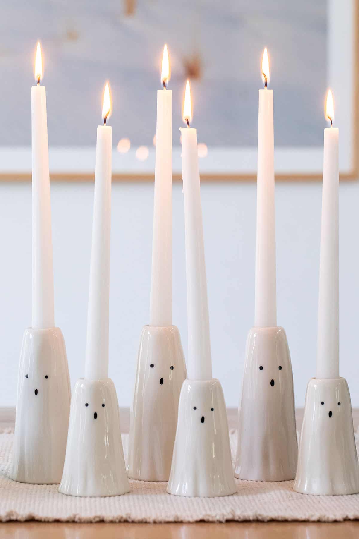 Ghost candle holders.