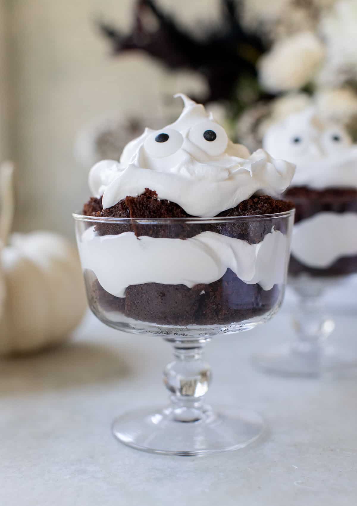 ghost trifle Halloween party snack