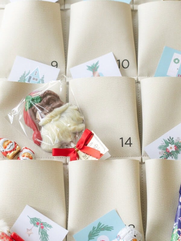 Christmas advent calendar printable
