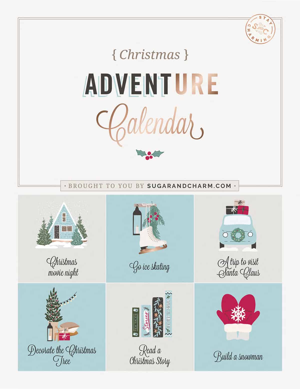 printable advent calendar