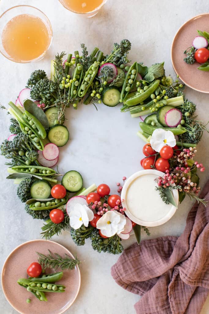 Easy Holiday Crudité Platter - Sugar and Charm