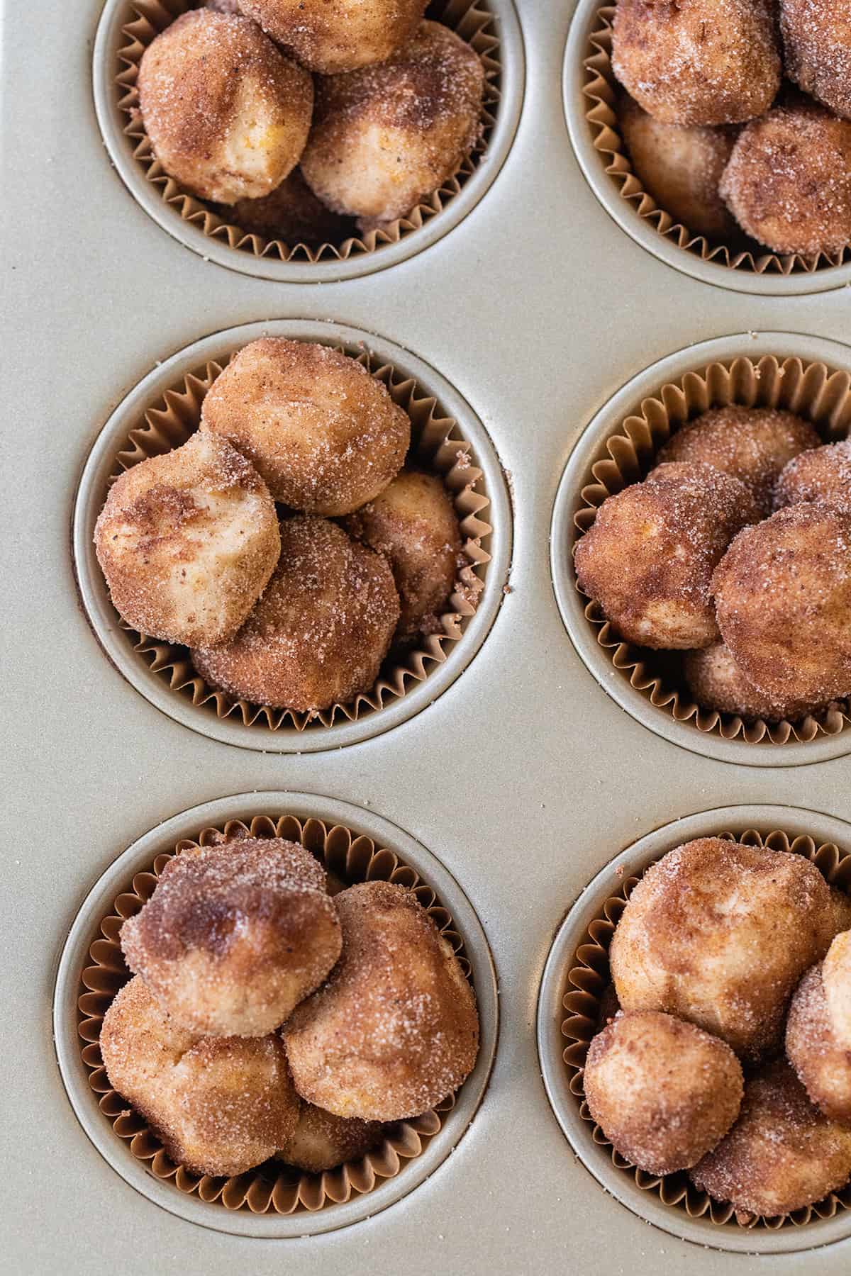 Monkey bread in muffin tins.