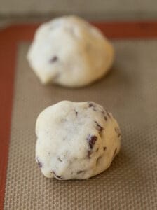 snowball cookie dough with pecans