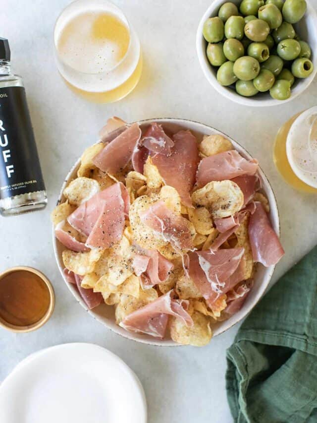 Truffle Potato Chips And Prosciutto Appetizer Story