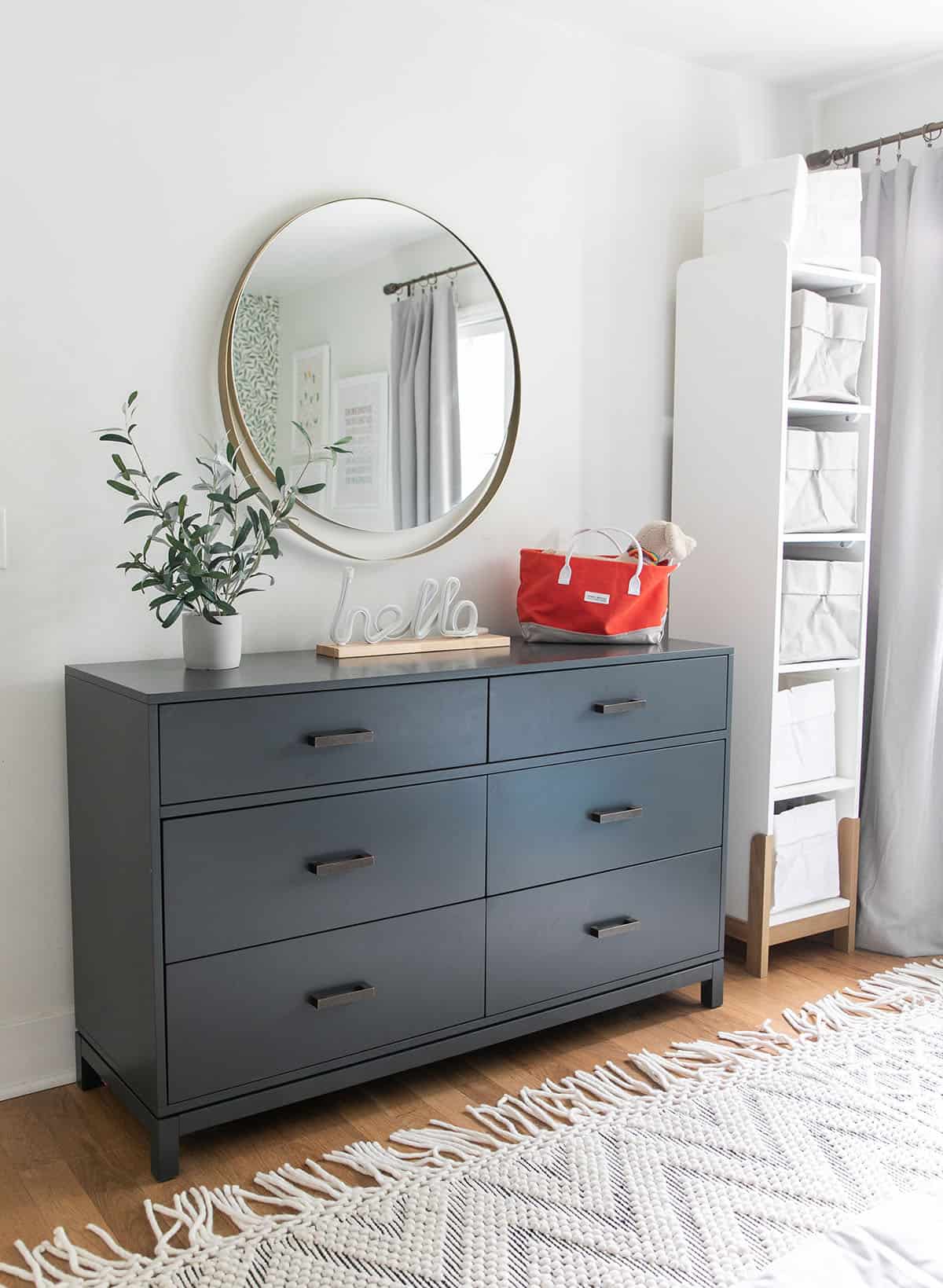 black dresser from crate and kids