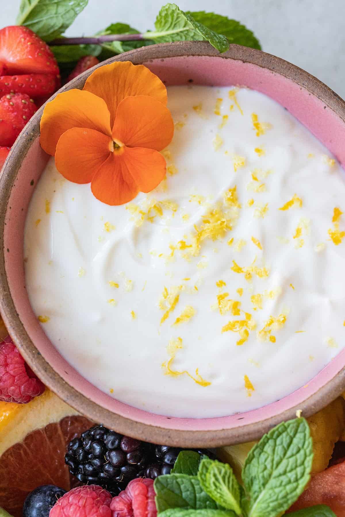 Vanilla Yogurt Fruit Dip Recipe