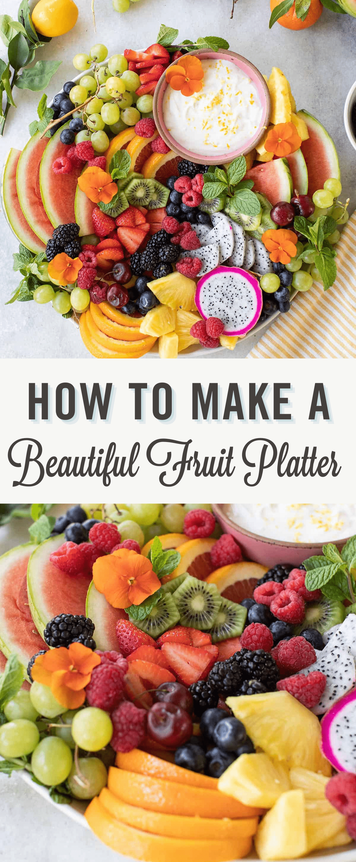 How to make a fruit platter images and text.