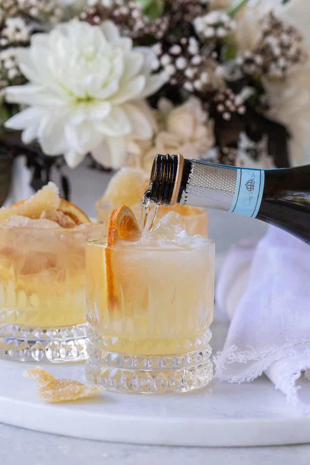 Sparkling Ginger Prosecco Cocktail Sugar and Charm