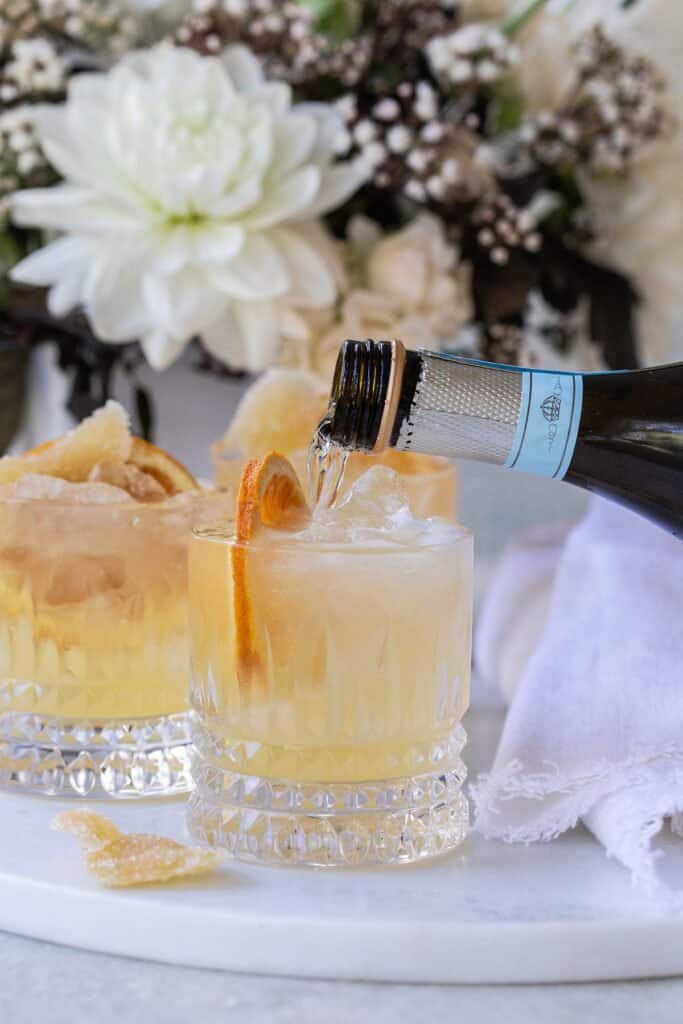 Sparkling Ginger Prosecco Cocktail Sugar and Charm