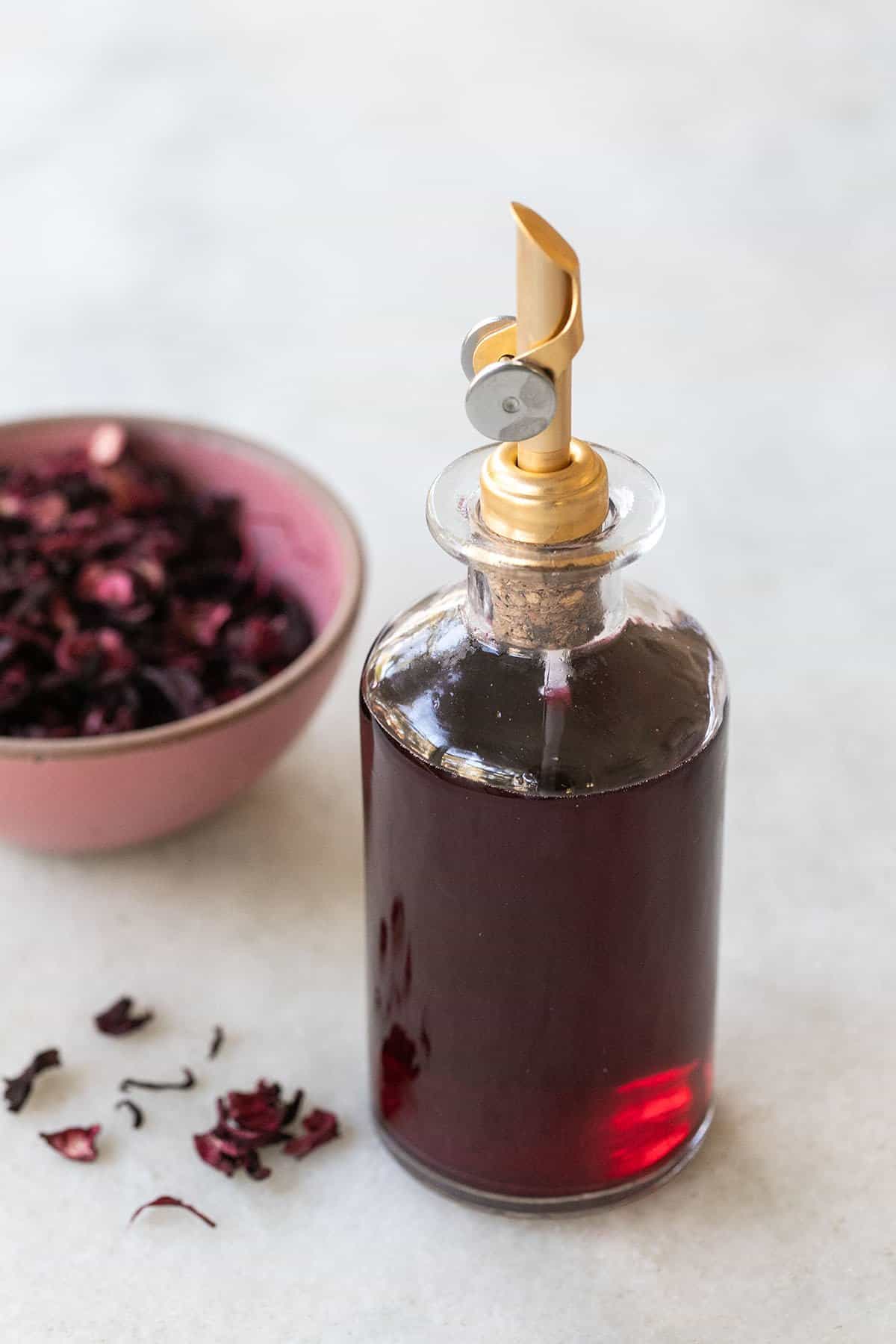 Hibiscus Simple Syrup - Sugar and Charm