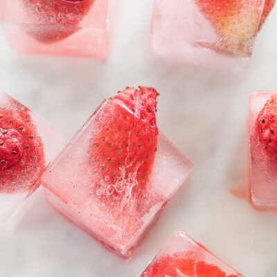 Strawberry Ice Cubes