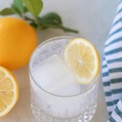 lemon juice and tonic water