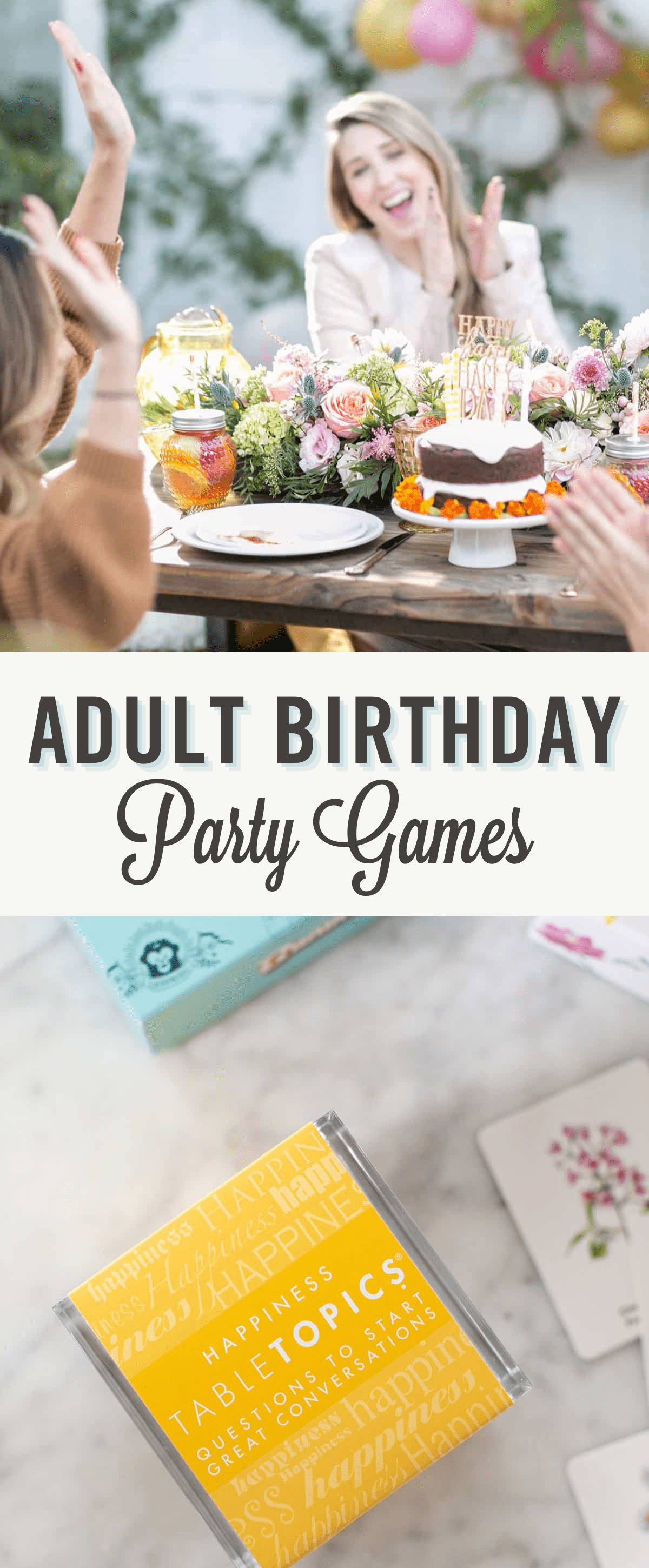 Adult birthday party games.