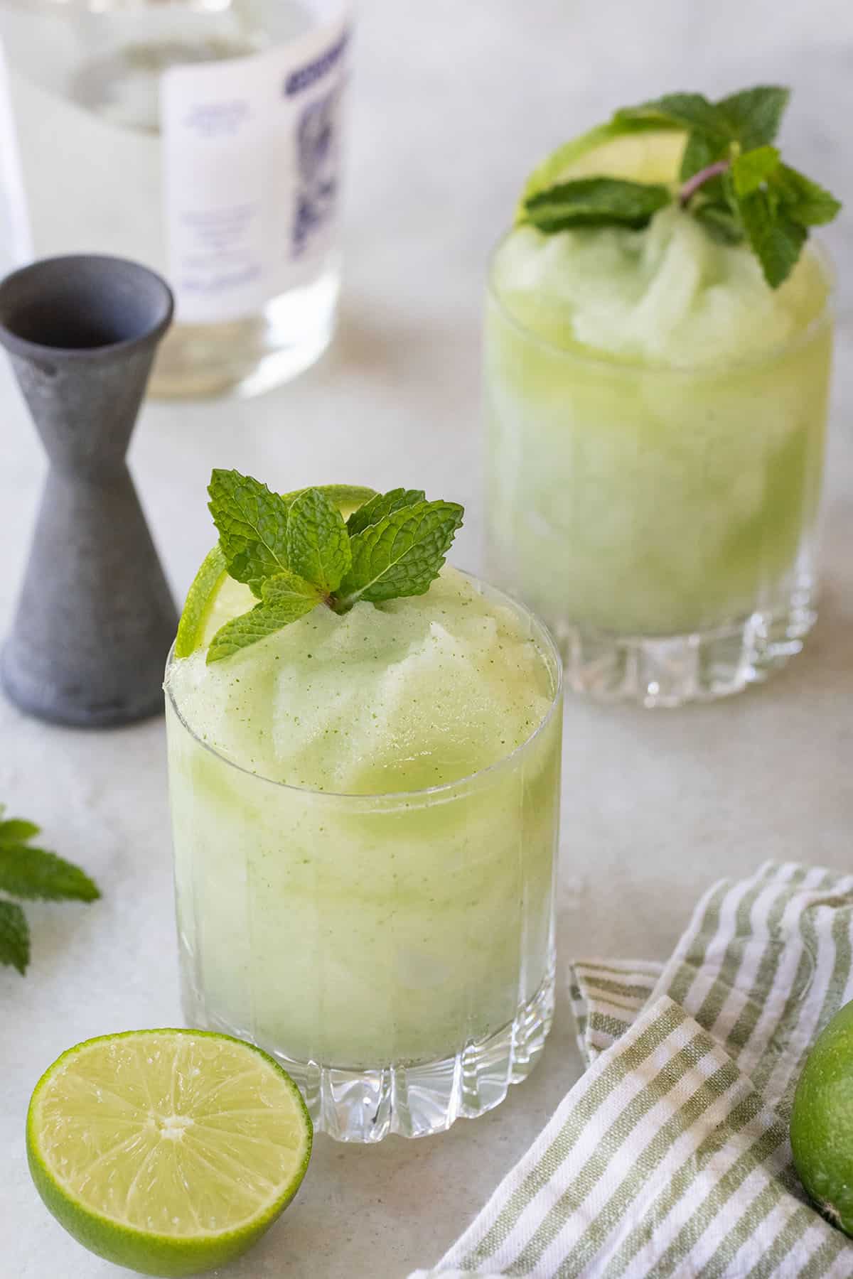 frozen mojito in a glass