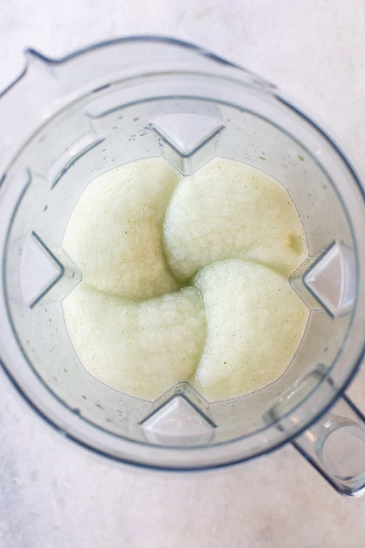 frozen mojito in a blender