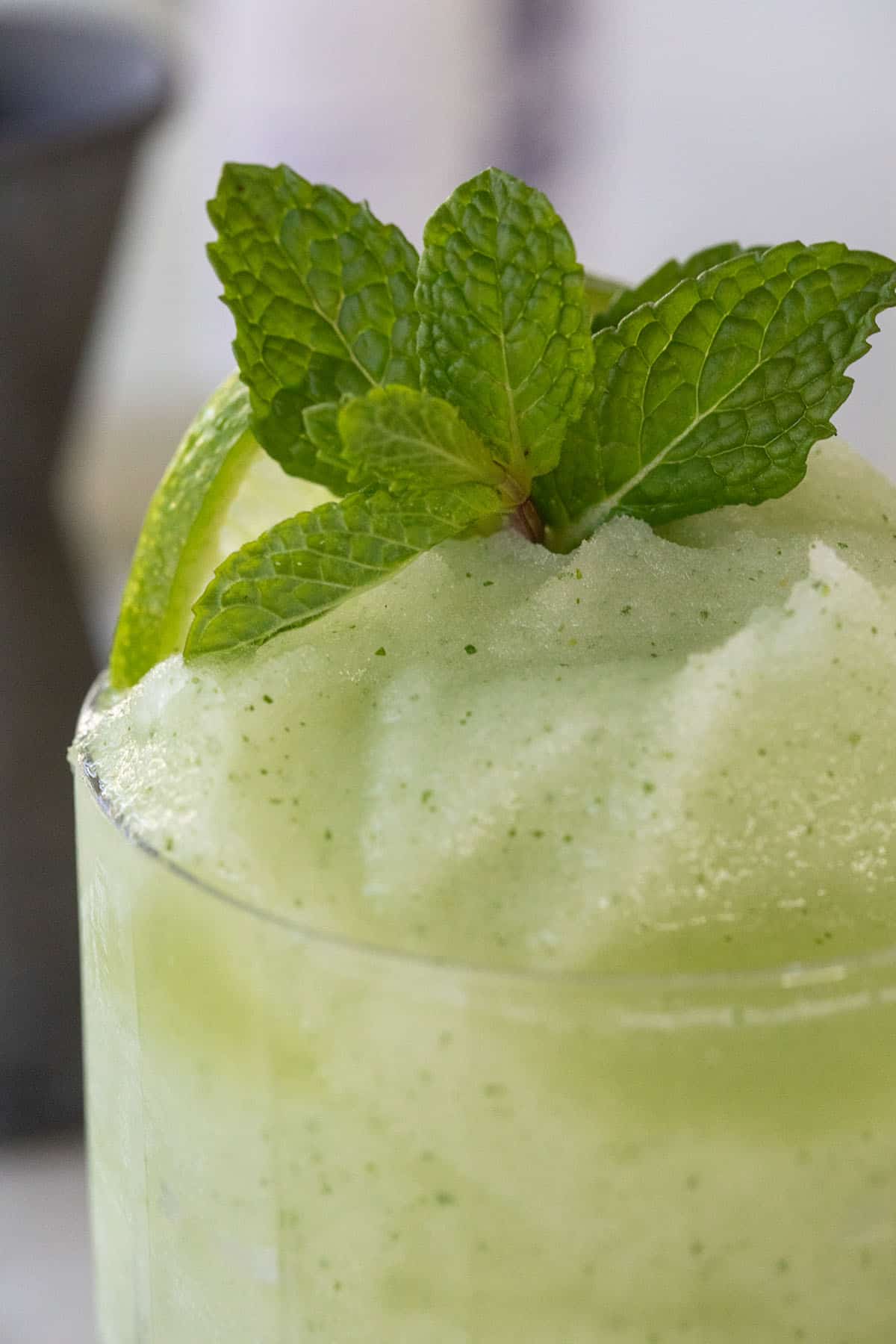 frozen mojito with fresh mint