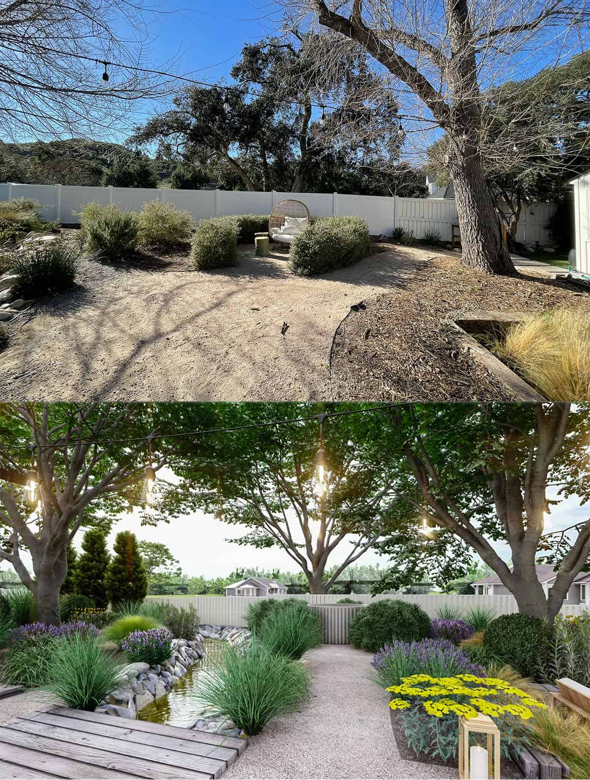 before and after yard pictures