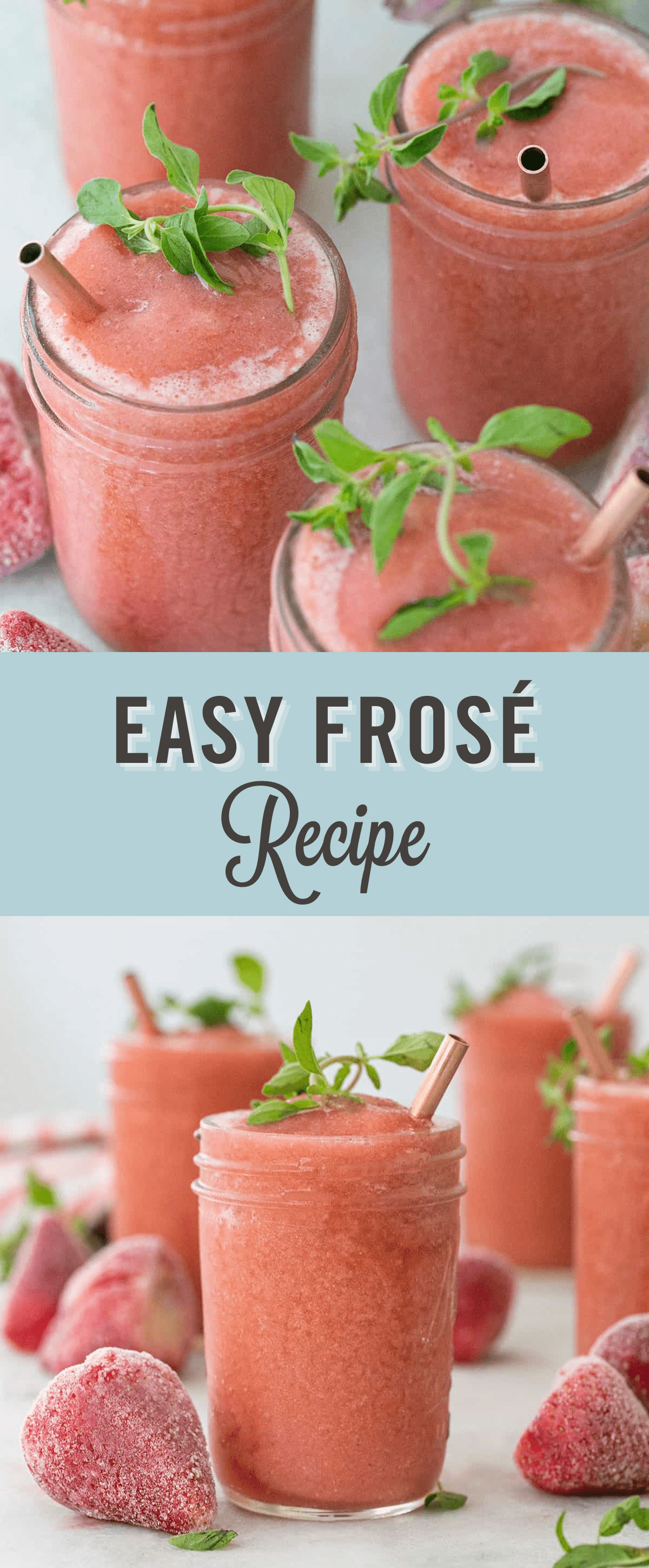 Easy frosé recipe.