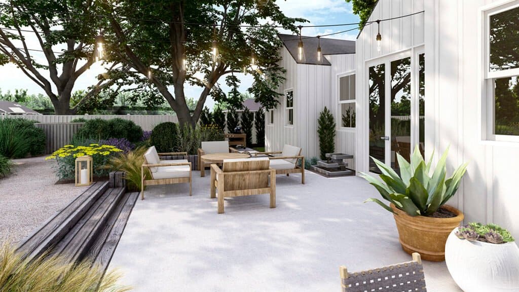 patio lounge backyard makeover